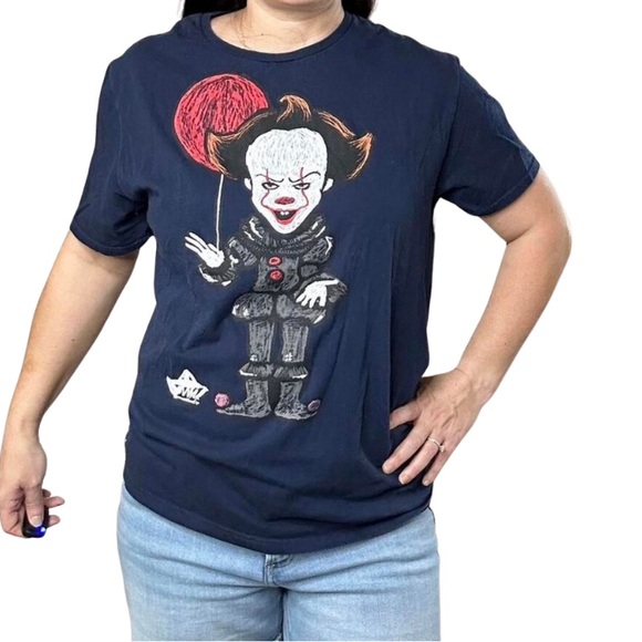 Stephen King IT Pennywise Halloween Tee Shirt Large - Picture 1 of 3